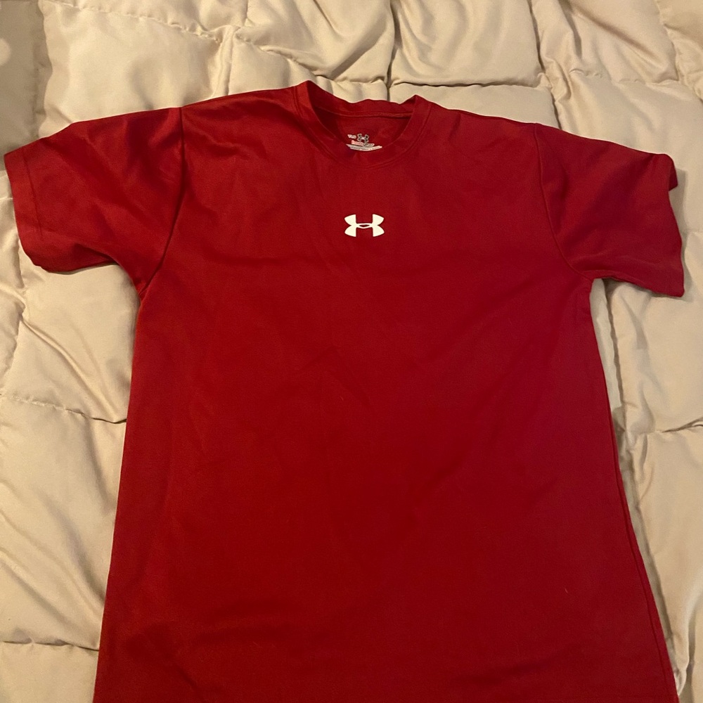 Under Armour Kids Red Short Sleeve Tee